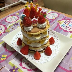 大さじで★ミニパンケーキタワー